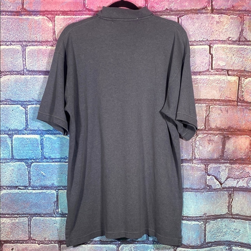 Natural life Gray Cotton Polo Shirt Men's Size L Classic Short Sleeve Casual Top - Picture 3 of 7